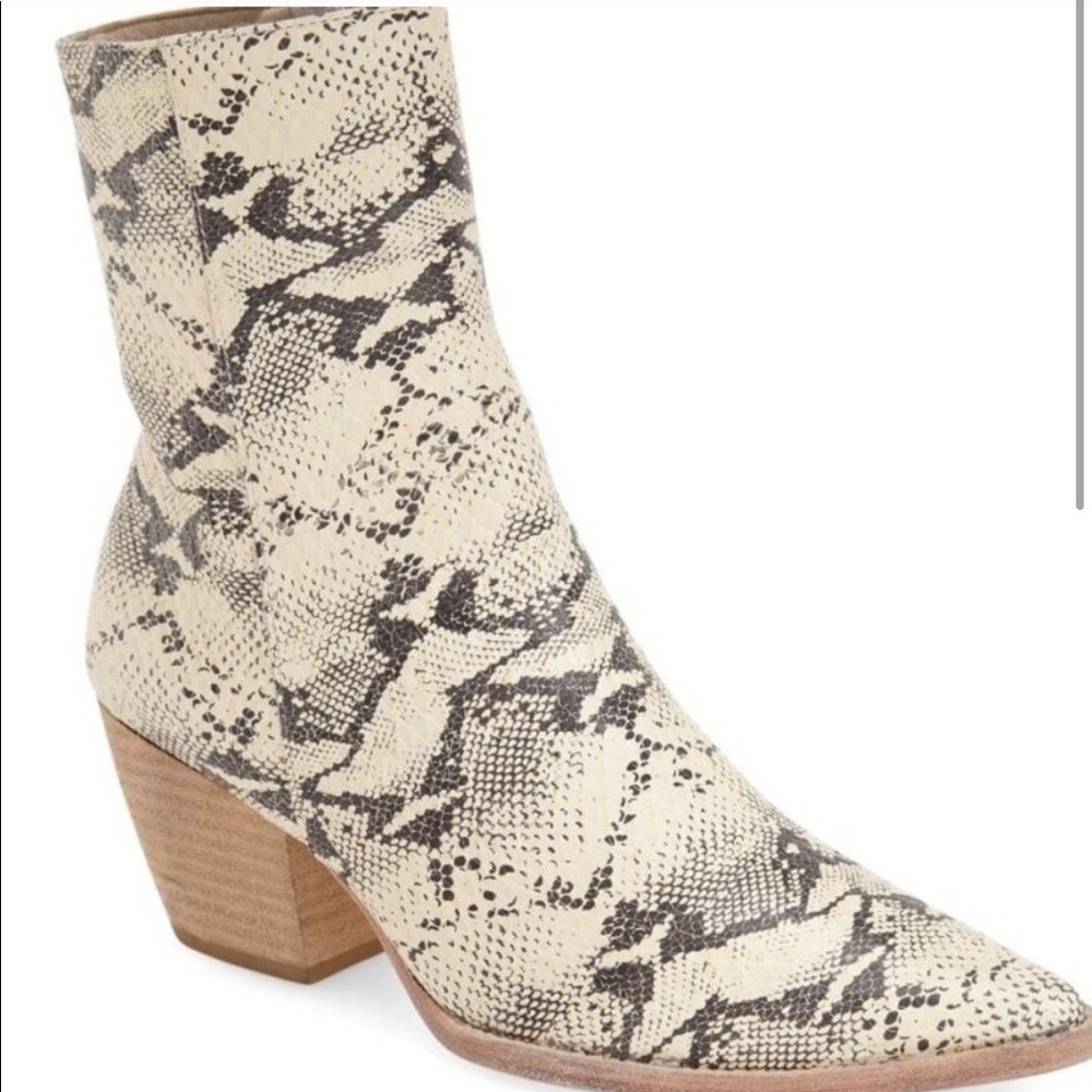 Snake print Caty boots (popular boot)